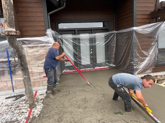 Travaux de béton